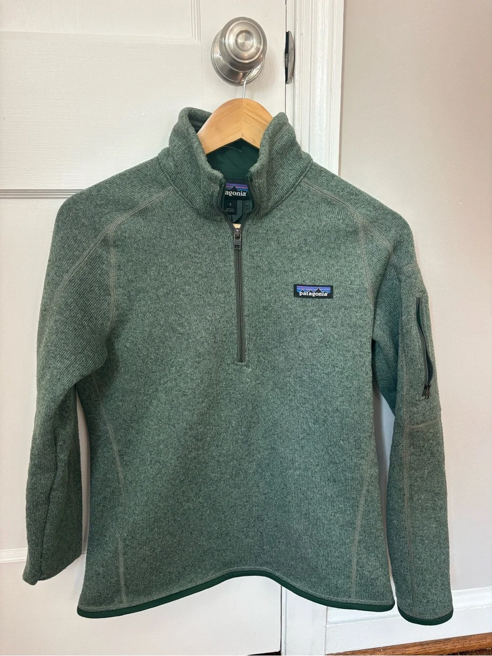 Patagonia Women’s Better Sweater 1/4 Zip Fleece - Heathered Sage Green